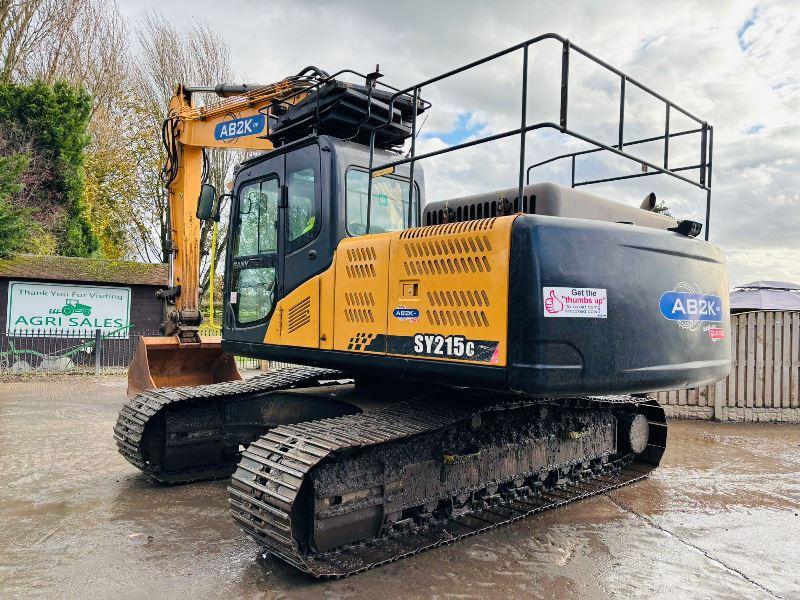 SANY SY215C TRACKED EXCAVATOR *YEAR 2017* C/W QUICK HITCH & BUCKET *VIDEO*