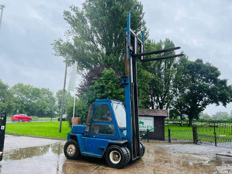 CATERPILLAR V140 DIESEL FORKLIFT C/W 2 STAGE MAST *VIDEO*