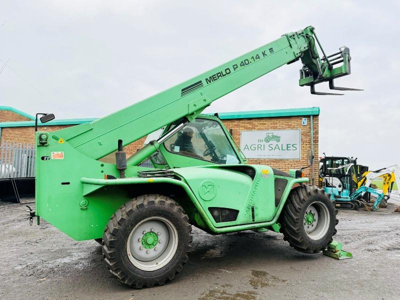 MERLO P40.14K TELEHANDLER*SWAY CAB*2943 HOURS*VIDEO*