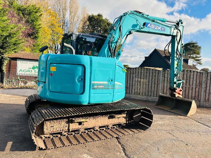 KOBELCO SK75SR-3E EXCAVATOR *YEAR 2015, 5578 HOURS* C/W BOGG MASTER TRACKS *VIDEO*