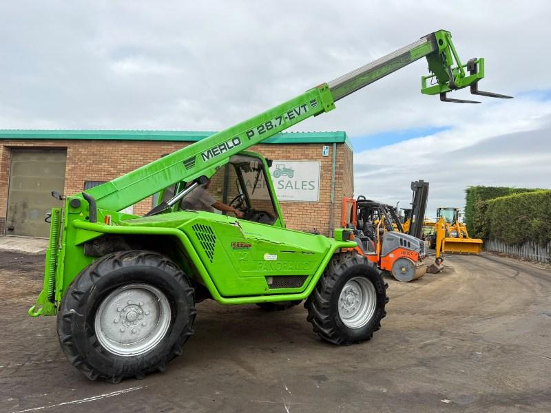 MERLO P28.7 EVT TELEHANDLER*AGE SPEC*C/W PALLET TINES*VIDEO*