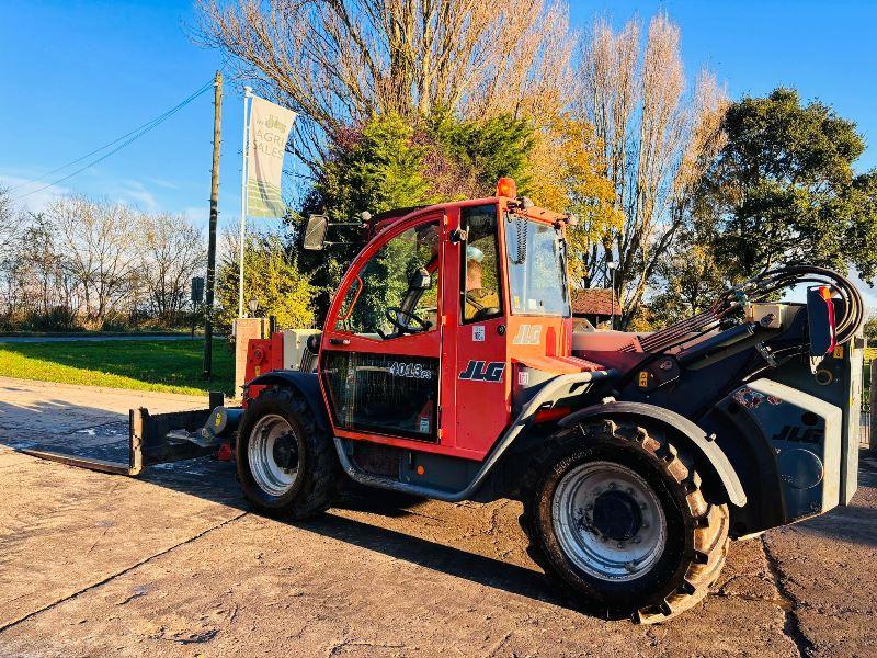 JLG 4013 4WD TELEHANDLER *YEAR 2008, 6264 HOURS* C/W LONG PALLET TINES *VIDEO*