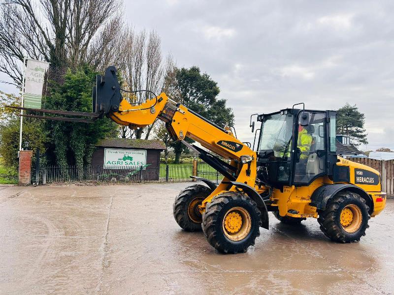 HERACLES H580 4WD TELEHANDLER *YEAR 2019, 1514 HOURS* C/W PALLET TINES *VIDEO*