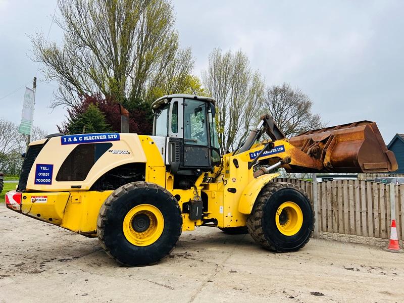 NEW HOLLAND W270B 4WD LOADING SHOVEL C/W LOAD MASTER 8000IX *VIDEO*