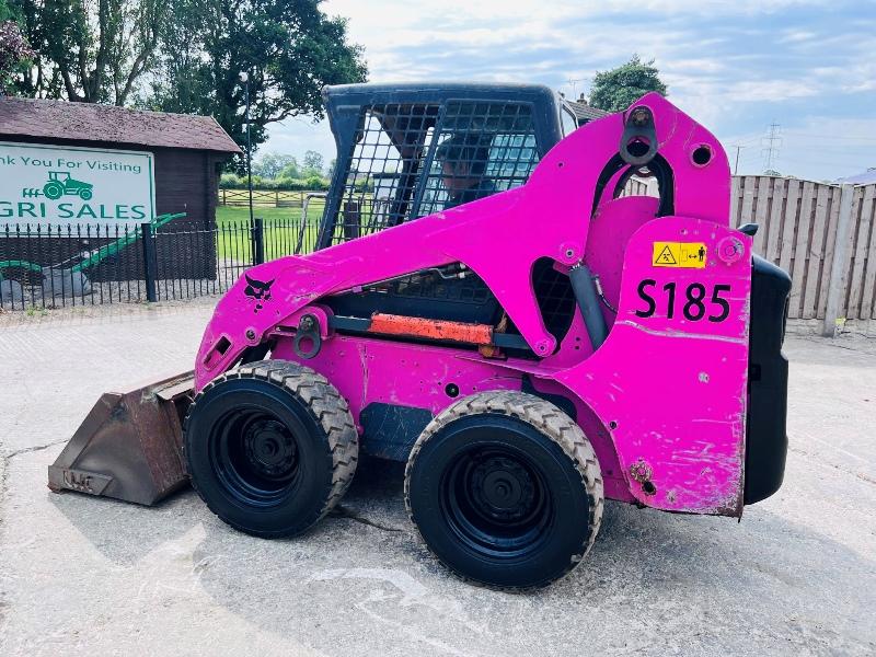 BOBCAT S185 4WD SKIDSTEER *YEAR 2009 HIGH LIFT* C/W BUCKET *VIDEO*