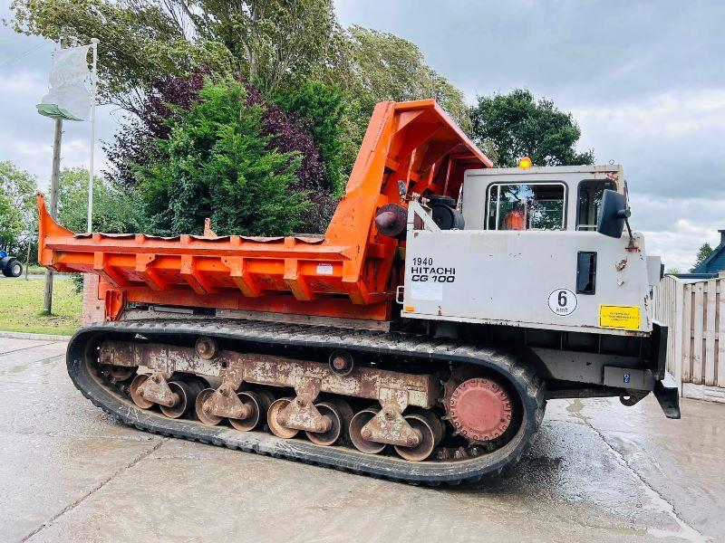HITACHI CG100 TRACKED DUMPER C/W RUBBER TRACKS & REVERSE CAMERA *VIDEO*