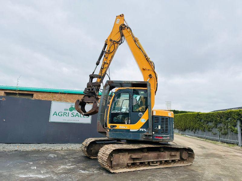 HYUNDAI ROBEX 145LCR-9 EXCAVATOR*C/W SELECTOR GRAB*YEAR 2012*VIDEO*