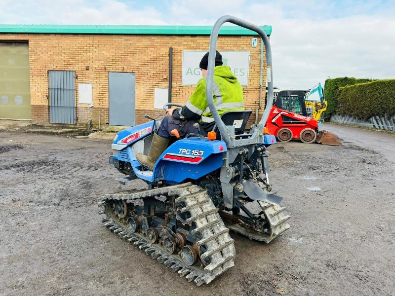 ISEKI TPC153 TRACKED COMPACT TRACTOR*ONLY 634 HOURS*VIDEO*