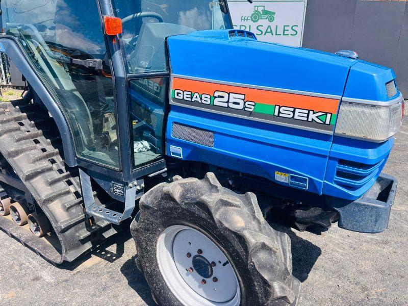 ISEKI TGS25C HALF TRACK COMPACT TRACTOR*READING 942 HOURS*VIDEO*