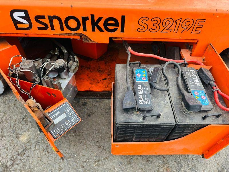 SNORKEL S3219E SCISSOR LIFT*YEAR 2017*READING 70 HOURS*VIDEO*