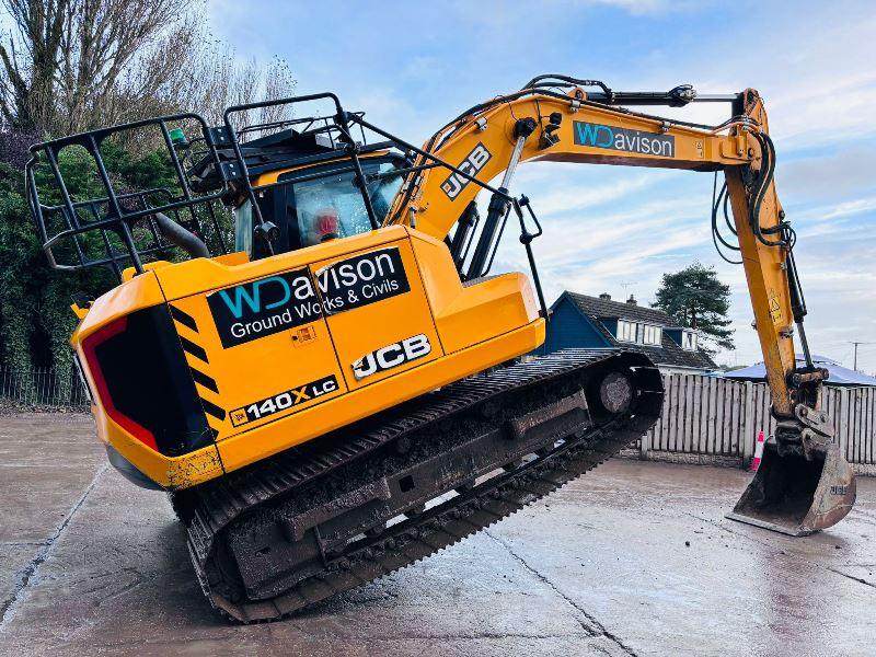 JCB 140XLC TRACKED EXCAVATOR *YEAR 2020, 3774 HOURS* C/W QUICK HITCH *VIDEO*