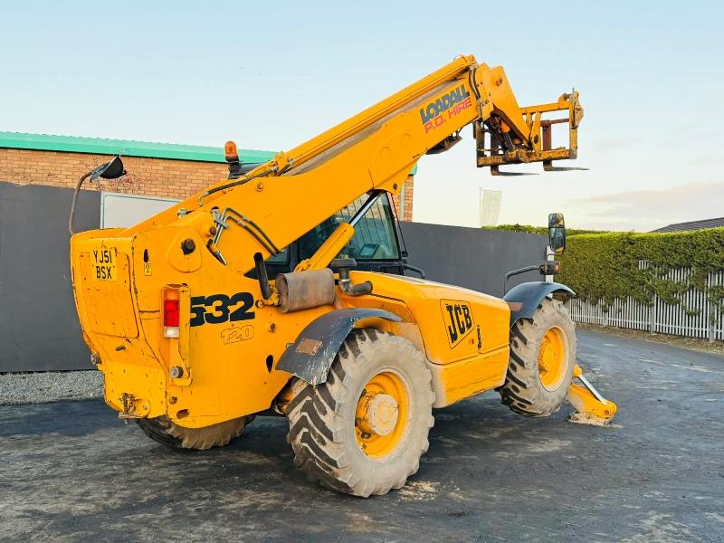 JCB 530-120 TELEHANDLER*C/W JACK LEGS*VIDEO*