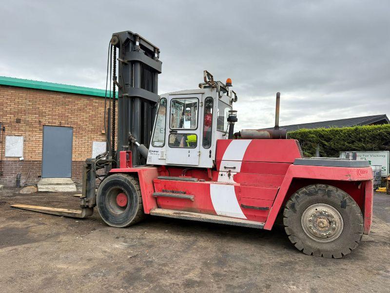 KALMAR DC16-1200 FORKLIFT*C/W FORK POSITIONER*VIDEO*