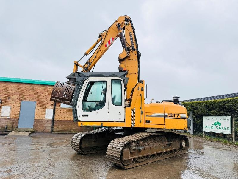 LIEBHERR 317 HRC EXCAVATOR*C/W ROTATING SELECTOR GRAB*YEAR 2010*VIDEO*