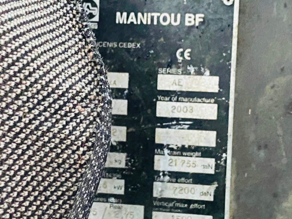 MANITOU MLT526T 4WD TELEHANDLER C/W PALLET TINES 