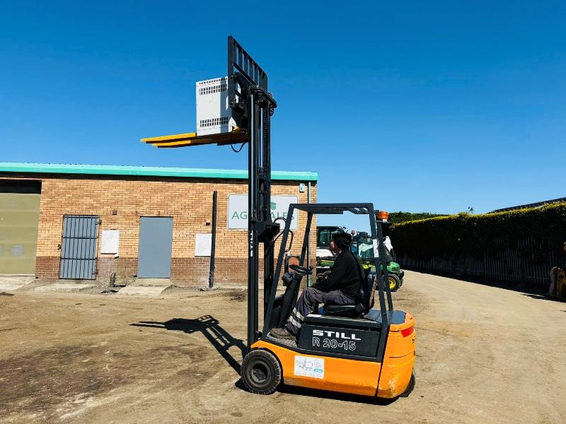 STILL R20-15 ELECTRIC FORKLIFT*C/W TINE EXTENSIONS*VIDEO*