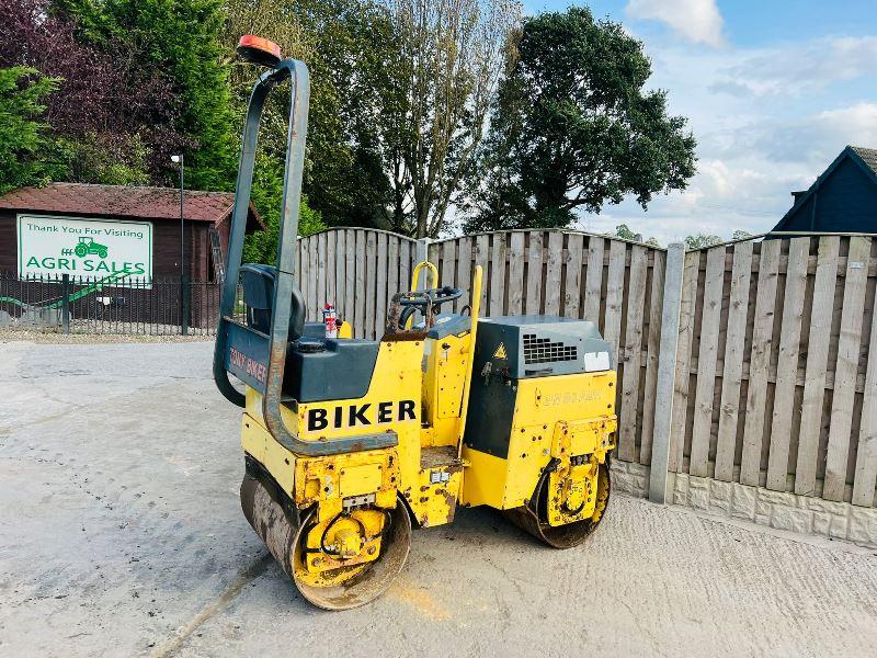 BOMAG BW80 ADH DOUBLE DRUM ROLLER C/W ROLE BAR *VIDEO*