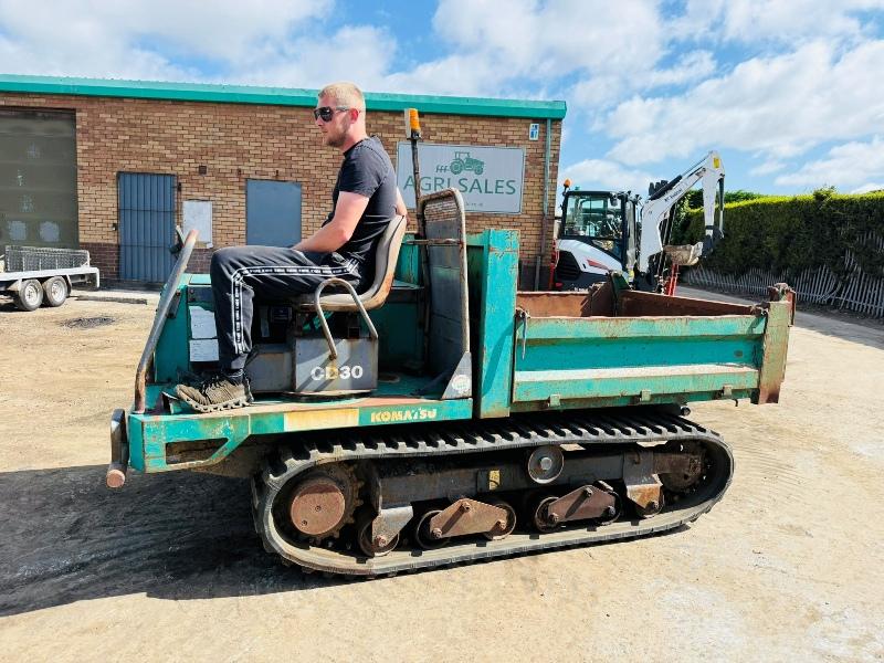 KOMATSU CD30-1 TRACKED DUMPER*C/W RUBBER TRACKS*VIDEO*