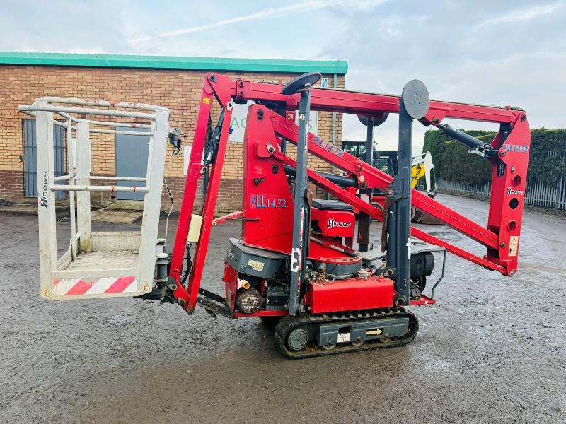 HINOWA LIGHT LIFT 1472 TRACKED MANLIFT*12.5M REACH*VIDEO*
