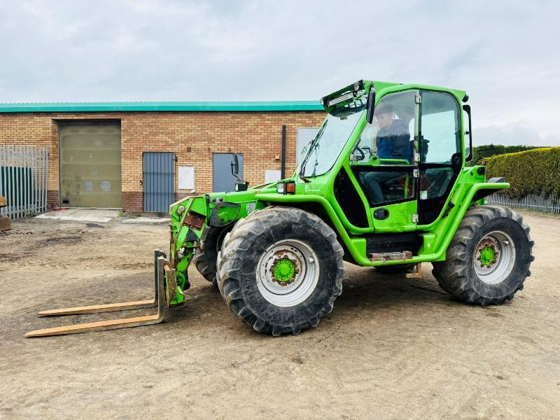 MERLO P34.7+ TURBO TELEHANDLER*C/W PALLET TINES*YEAR 2014*VIDEO*