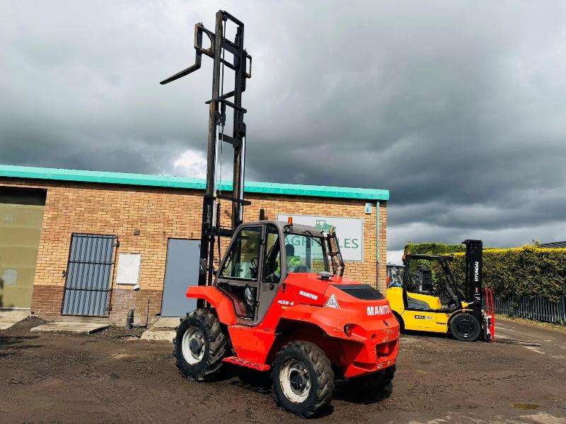 MANITOU M26-4 ROUGH TERRAIN FORKLIFT*YEAR 2018*C/W PALLET TINES*VIDEO*