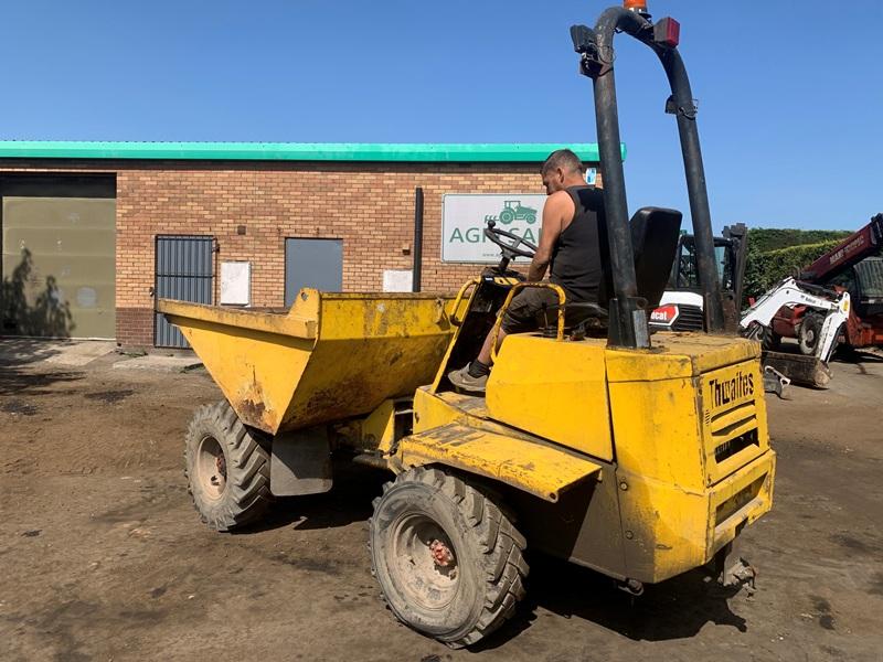 THWAITES 3 TONNE STRAIGHT TIP DUMPER*C/W YANMAR ENGINE*VIDEO*