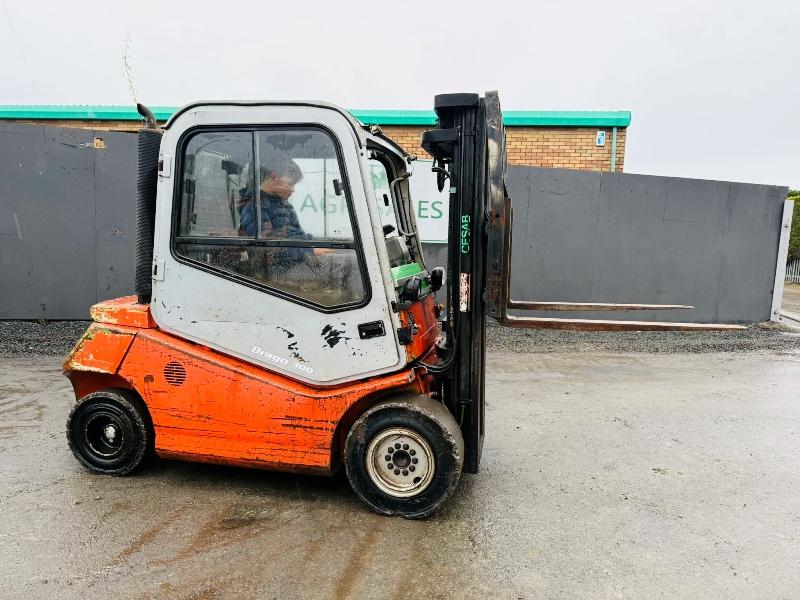 CESAR DRAGO 300 SIDESHIFT FORKLIFT*C/W PALLET TINES*VIDEO*