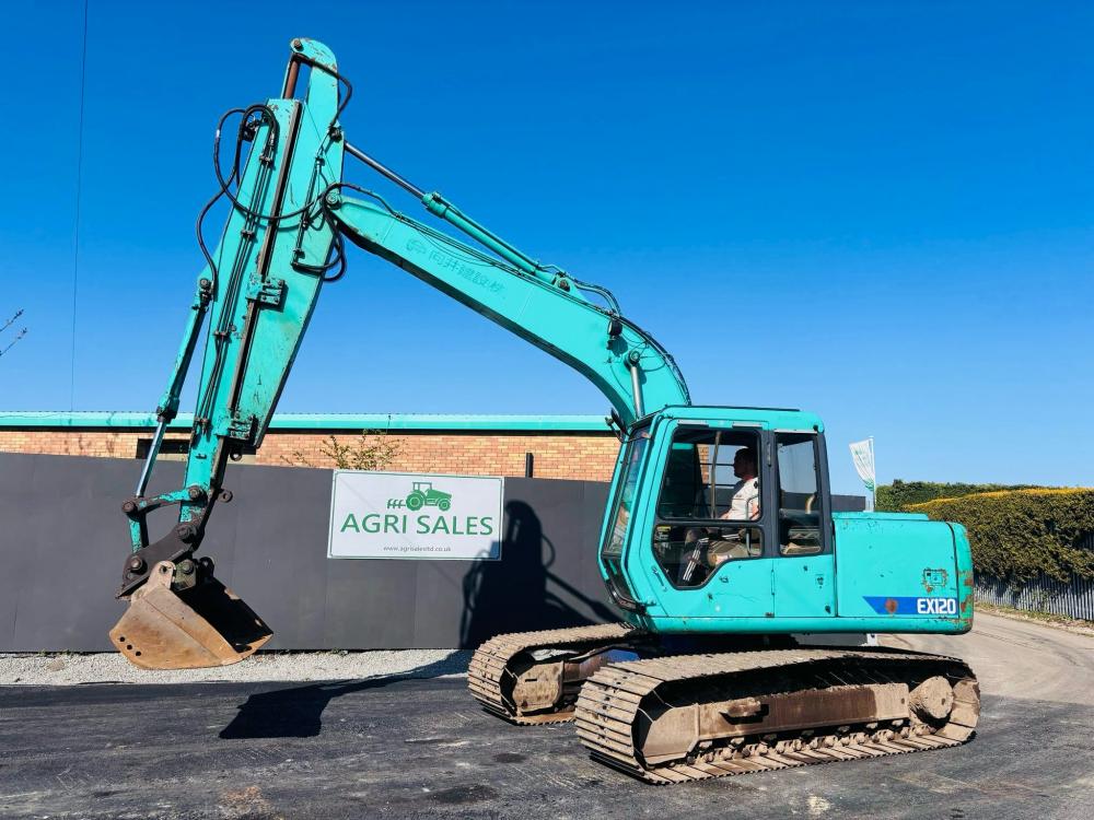 HITACHI EX120-3 EXCAVATOR *C/W EXTENDING ARM & BUCKET(DITCHING)* VIDEO*