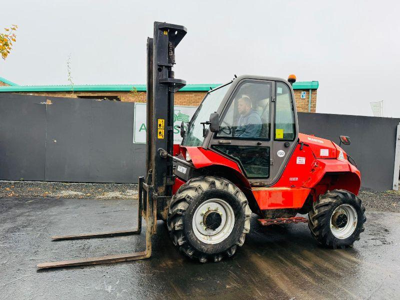 MANITOU M30-4 3 STAGE MASTED FORKLIFT*YEAR 2014*C/W PALLET TINES*VIDEO*