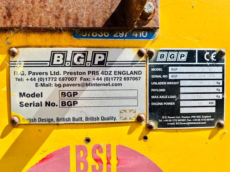 BARBER GREEN BG200 TARMAC PAVER C/W DUAL CONTROL DRIVE *VIDEO*