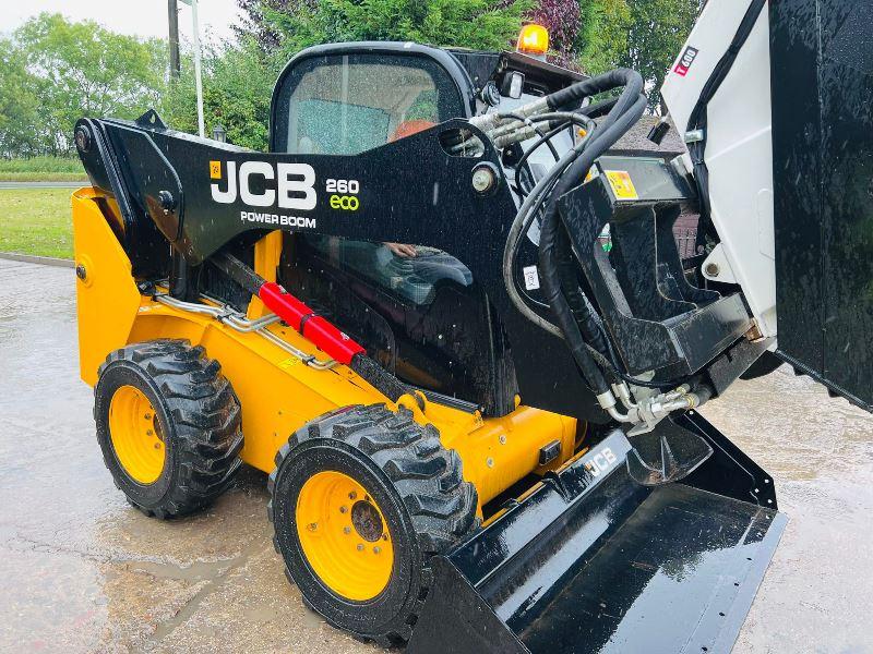 JCB 260 4WD SKIDSTEER *YEAR 2017, ONLY 182 HOURS * C/W WHEEL SAW & BUCKET *VIDEO*