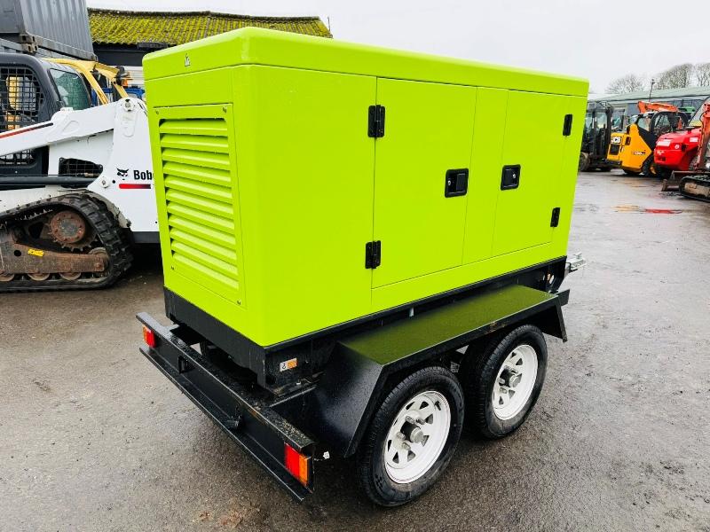 *BRAND NEW*COMPAL POWER VG-R30 41KVA GENERATOR TWIN AXLE TRAILER*VIDEO*