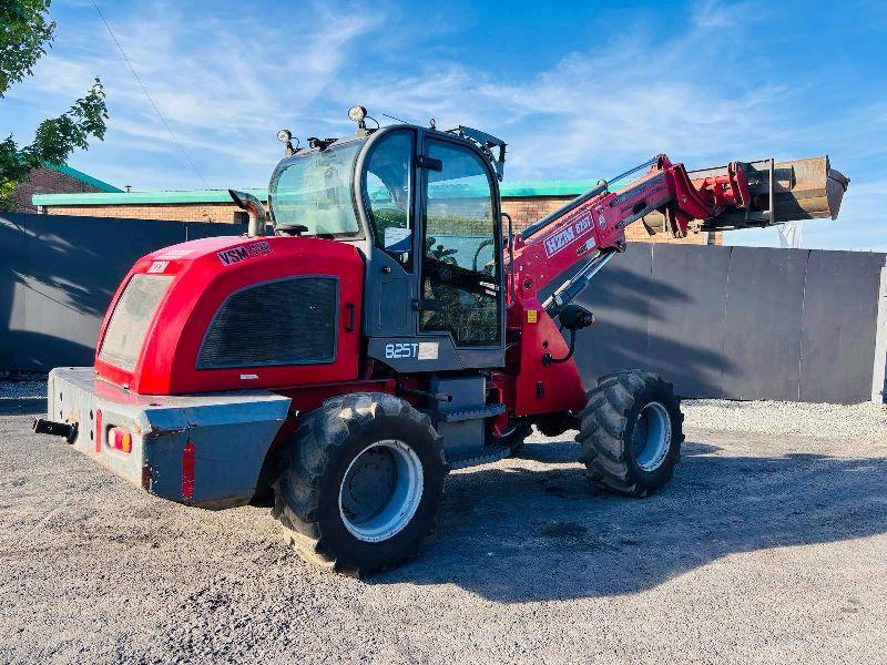 HZM 825T TURBO ARTICULATED TELEHANDLER *C/W BUCKET AND FORKS*READING 618 HOURS*VIDEO*