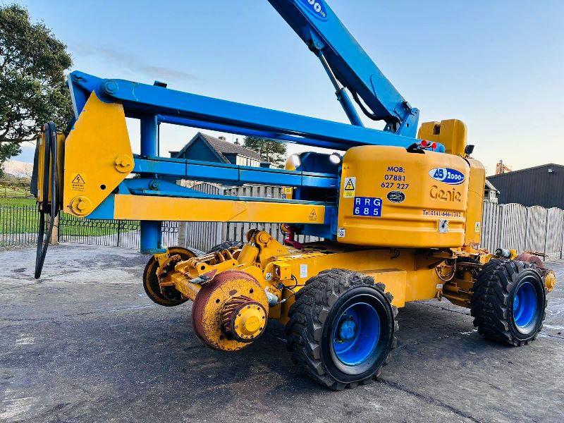 GENIE Z-60/34 4WD ARTICULATED RAIL ROAD BOOM LIFT * 20.3 METER REACH *VIDEO*