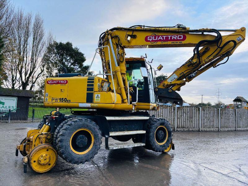 KOMATSU PW150ES-6K 4WD *ENGINEERING CONFORMANCE CERTIFICATE*VIDEO*