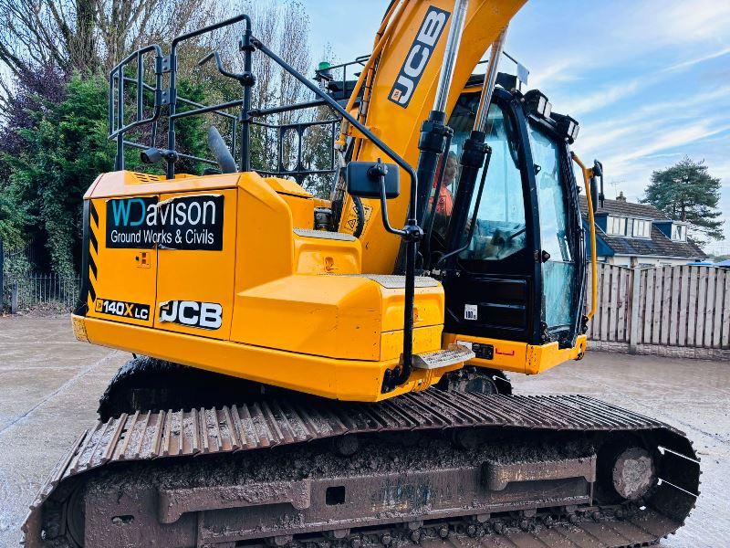 JCB 140XLC TRACKED EXCAVATOR *YEAR 2020, 3774 HOURS* C/W QUICK HITCH *VIDEO*