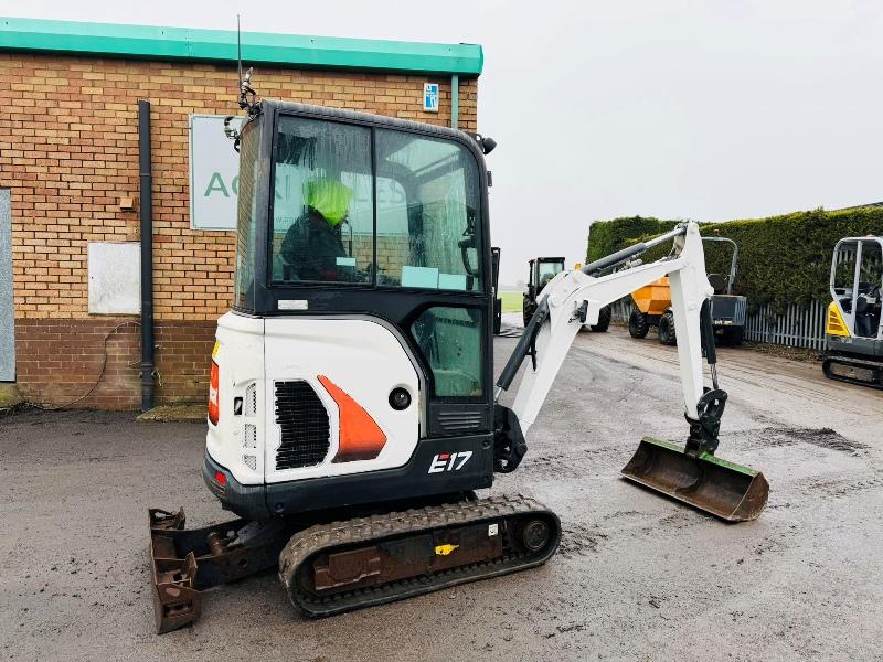 BOBCAT E17 EXCAVATOR*1503 HOURS*YEAR 2019*C/W BUCKET*VIDEO*