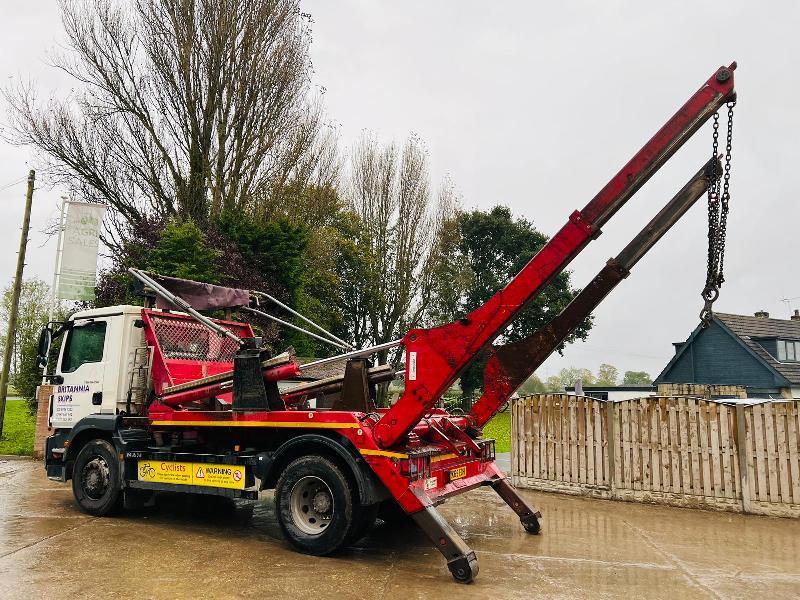 MAN TGM18.2504X2 SKIP LORRY *YEAR 2015, IN TEST* C/W MANUAL GEAR BOX *VIDEO*