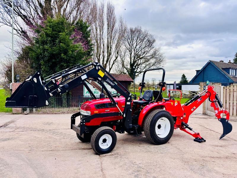  BRAND NEW SIROMER 304 4WD TRACTOR WITH LOADER & BACK ACTOR YEAR 2023 *VIDEO*