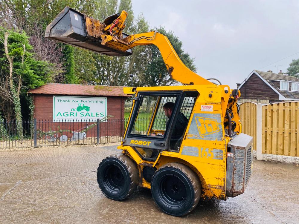 JCB ROBOT 165 SKIDSTEER C/W FULLY GLAZED CABIN * SEE VIDEO
