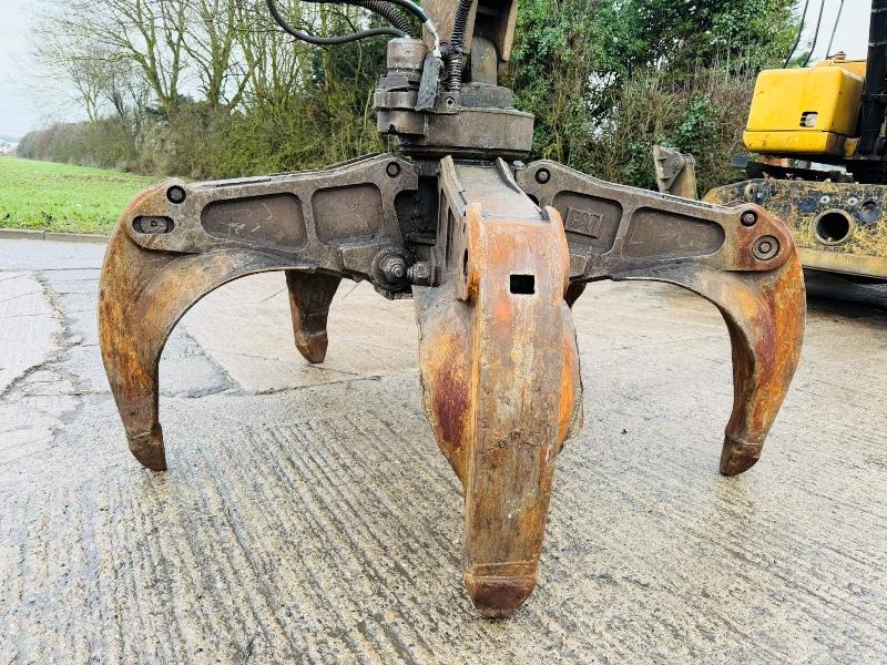 CATERPILLAR M325D HIGH RISE SCRAP HANDLER*C/W ROTATING SCRAP GRAB*VIDEO*