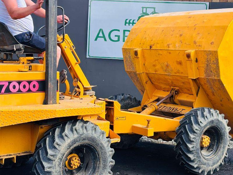 THWAITES 7000 3 TONNE STRAIGHT TIP DUMPER*VIDEO* 