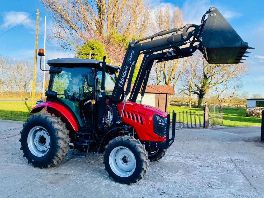 BRAND NEW SIROMER 504 4WD TRACTOR * YEAR 2023 * WITH SYNCHRO CAB AND LOADER 