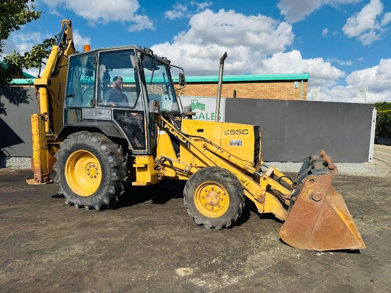 FORD NEW HOLLAND 655C BACKHOE DIGGER*C/W EXTENDING DIG*VIDEO*