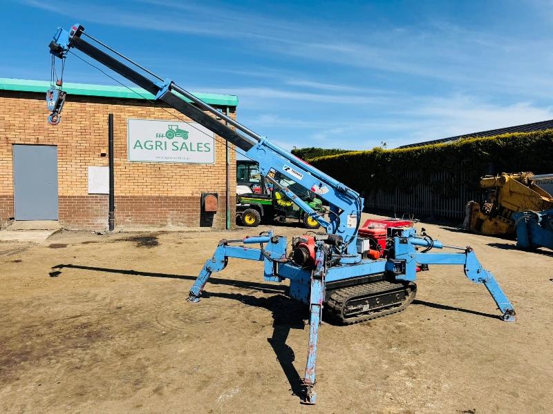 TADANO TRACKED MOBILE SPIDER CRANE*C/W 4X SUPPORT LEGS*VIDEO*