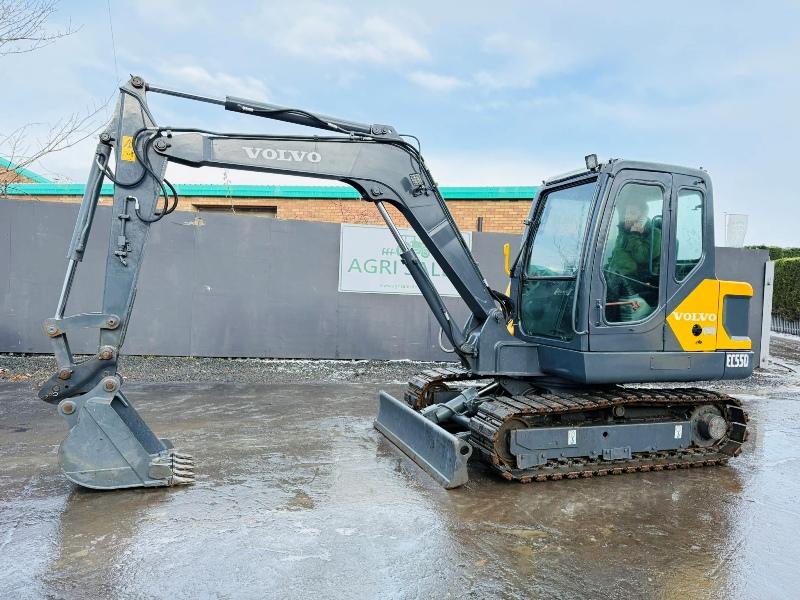 VOLVO EC55D RUBBER BLOCK TRACKS EXCAVATOR *YEAR 2017*C/W BUCKET*VIDEO*
