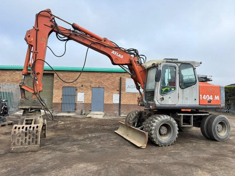 ATLAS 1404M WHEELED EXCAVATOR*C/W ROTATING SLECETOR GRAB*VIDEO*
