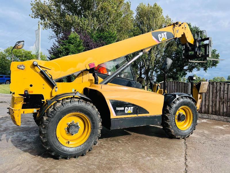 CATERPILLAR TH360B 4WD TRUBO TELEHANDLER *13.5 METER, 4399 HOURS*C/W PALLET TINES*VIDEO*