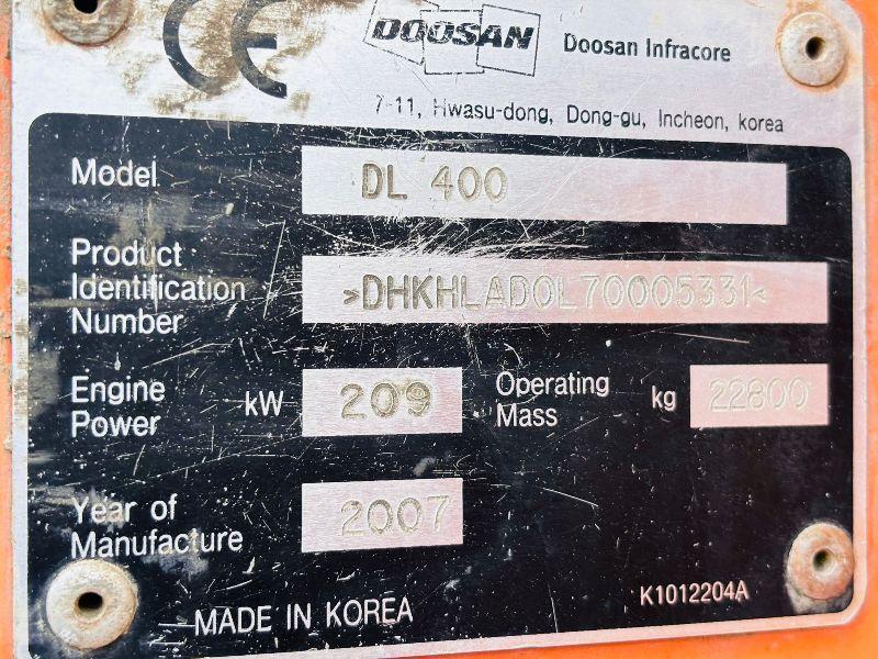 DOOSAN DL400 LOADING SHOVEL*DIESEL ISSUES*STARTS,RUNS,DRIVES*VIDEO*
