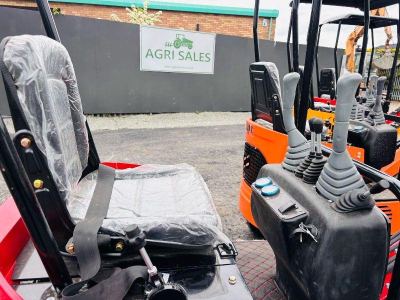 *NEW UNUSED* JPC KV12 TRACKED MINI EXCAVATOR*CHOICE OF 4*C/W BUCKET*VIDEO*